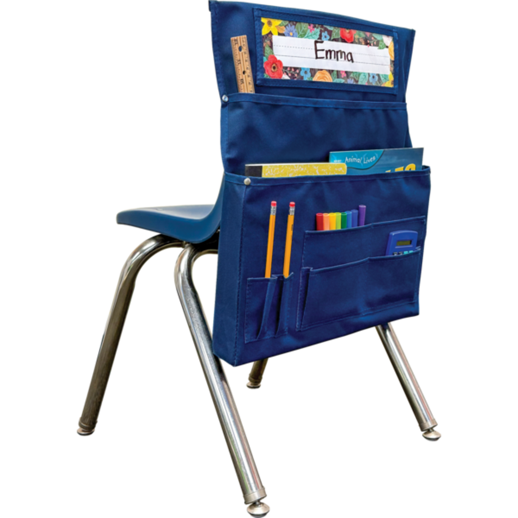 TEACHER CREATED RESOURCES Blue Chair Pocket - For Standard-Sized Chairs