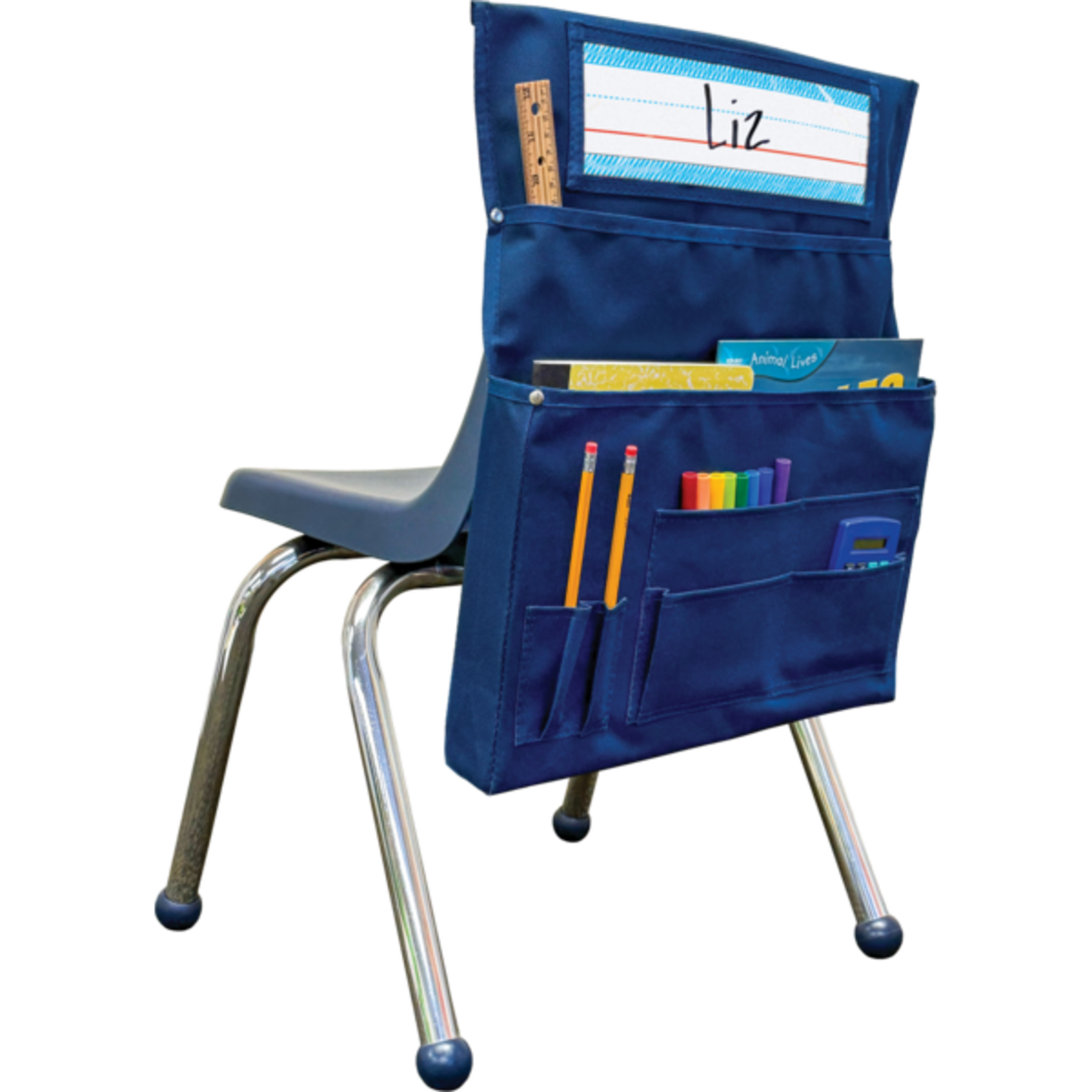 TEACHER CREATED RESOURCES Blue Chair Pocket - For Small Chairs