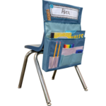 TEACHER CREATED RESOURCES Blue & Gray Chair Pocket - For Standard-Sized Chairs
