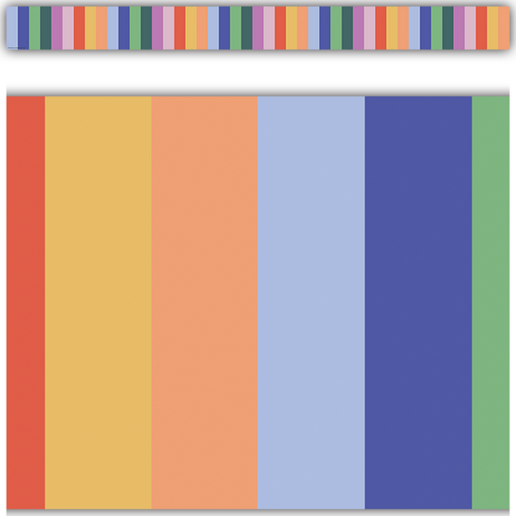TEACHER CREATED RESOURCES Color Crush Stripes Straight Border Trim