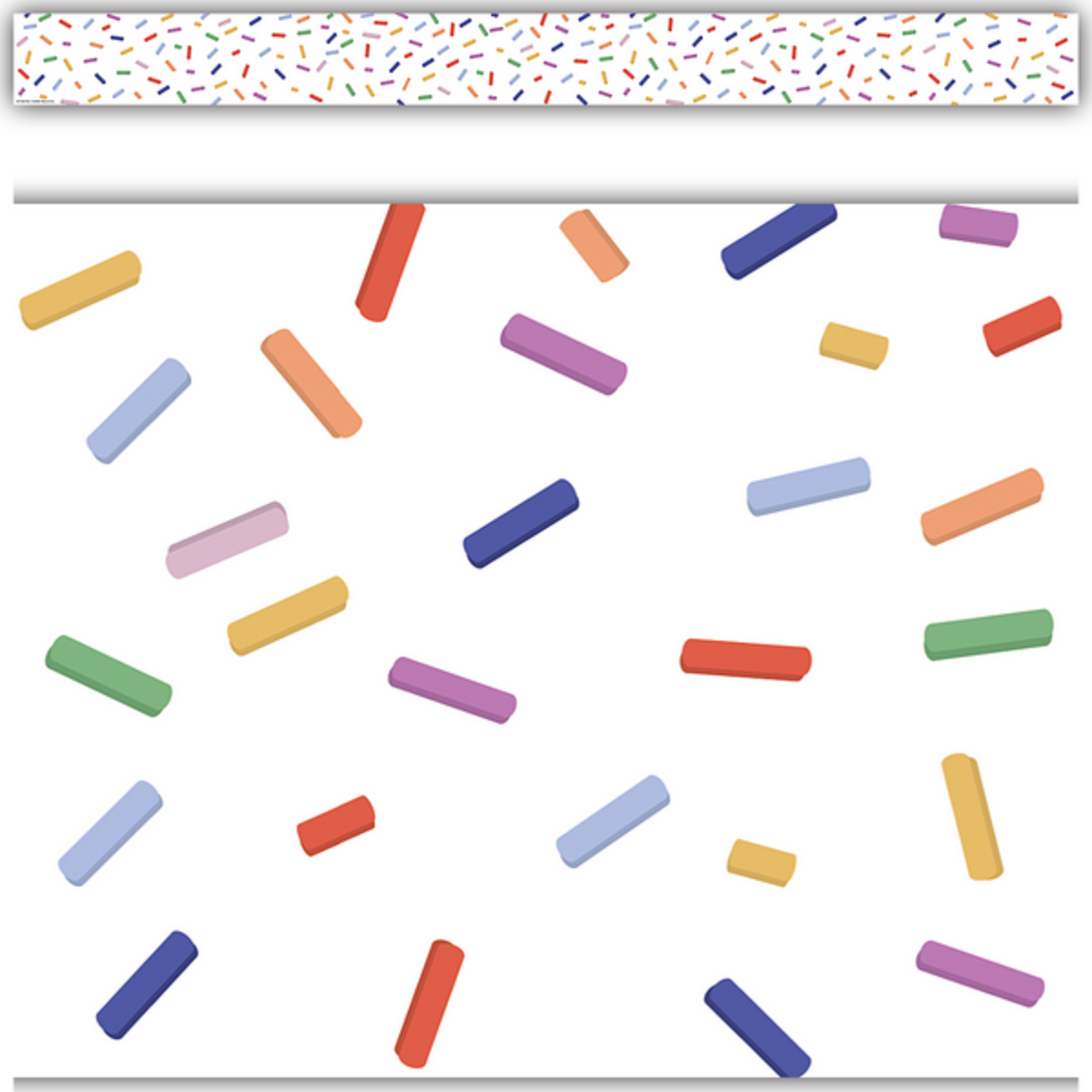 TEACHER CREATED RESOURCES Color Crush Sprinkles Straight Border Trim