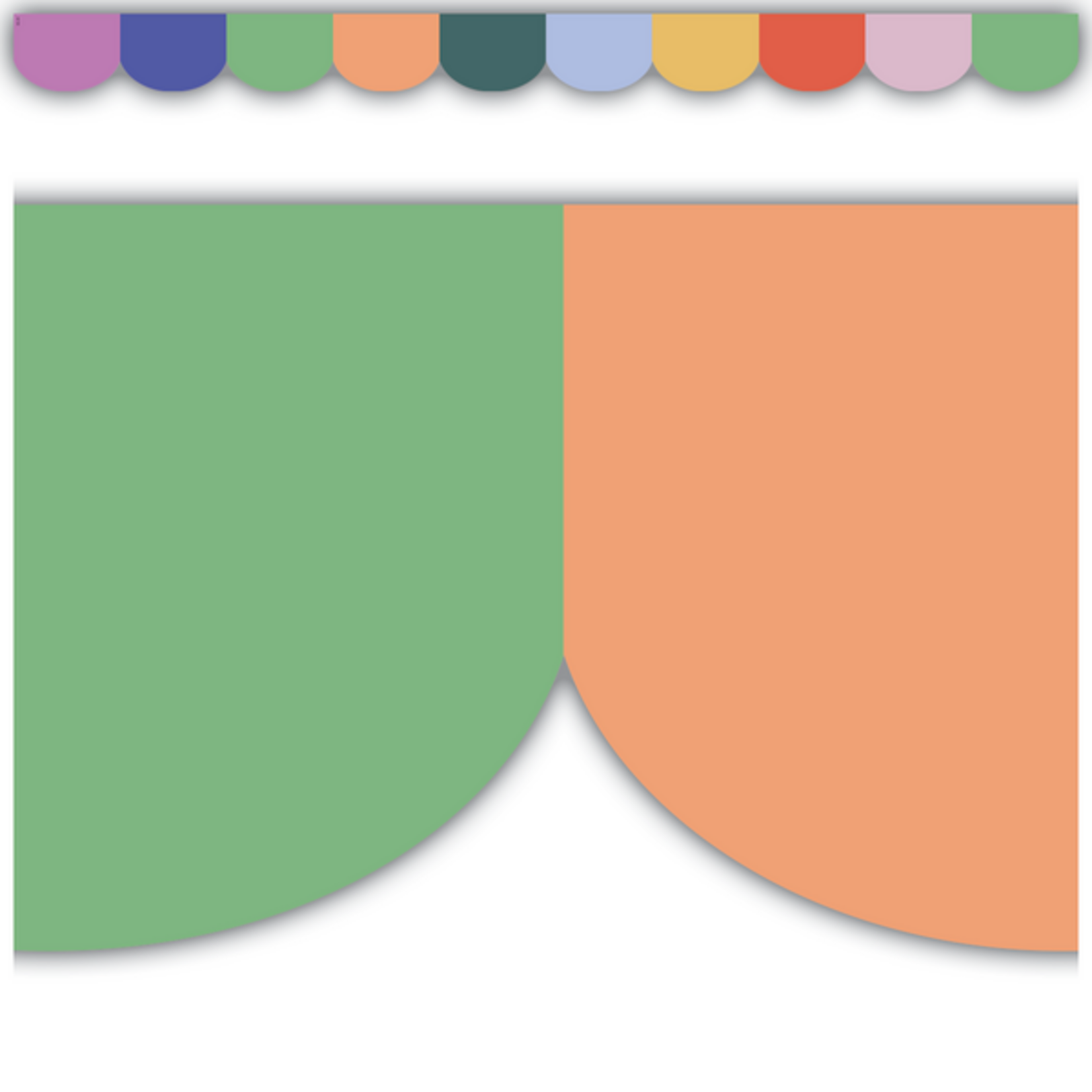 TEACHER CREATED RESOURCES Color Crush Scalloped Die-Cut Border Trim