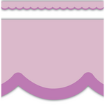 TEACHER CREATED RESOURCES Color Crush Purple Scallops Die-Cut Border Trim