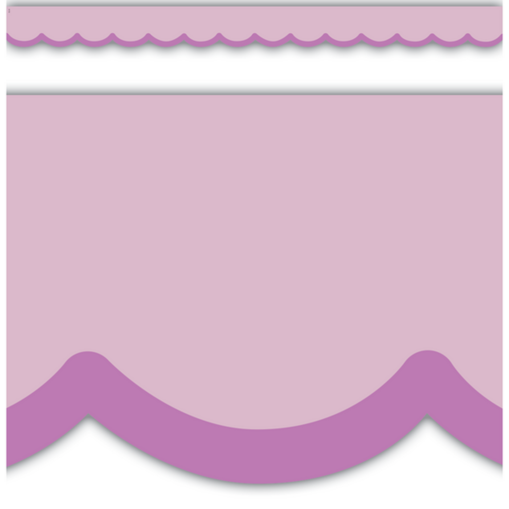 TEACHER CREATED RESOURCES Color Crush Purple Scallops Die-Cut Border Trim