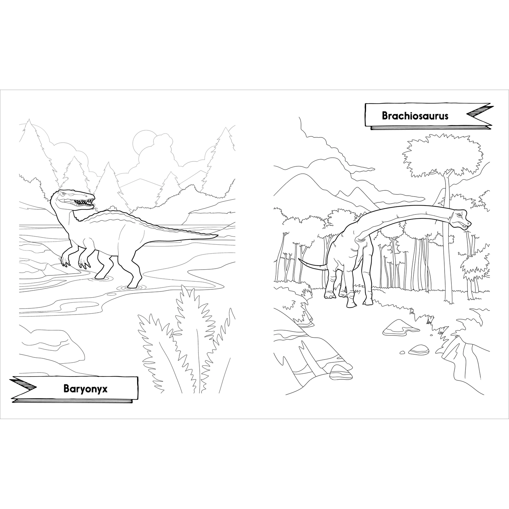 Awesome Dinosaurs Coloring Book For Kids