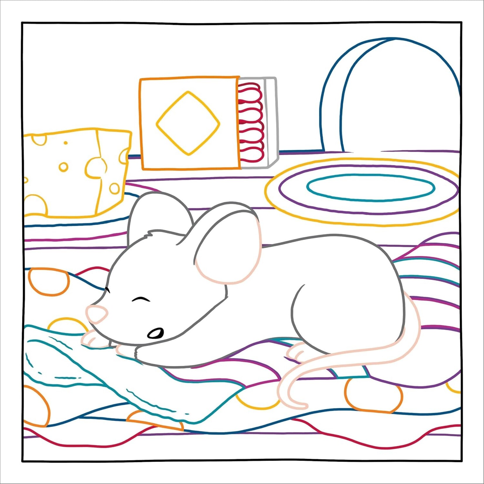 Magic Paper Coloring Book: Bedtime Animals