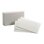 3x5 Ruled White Index Cards 100ct