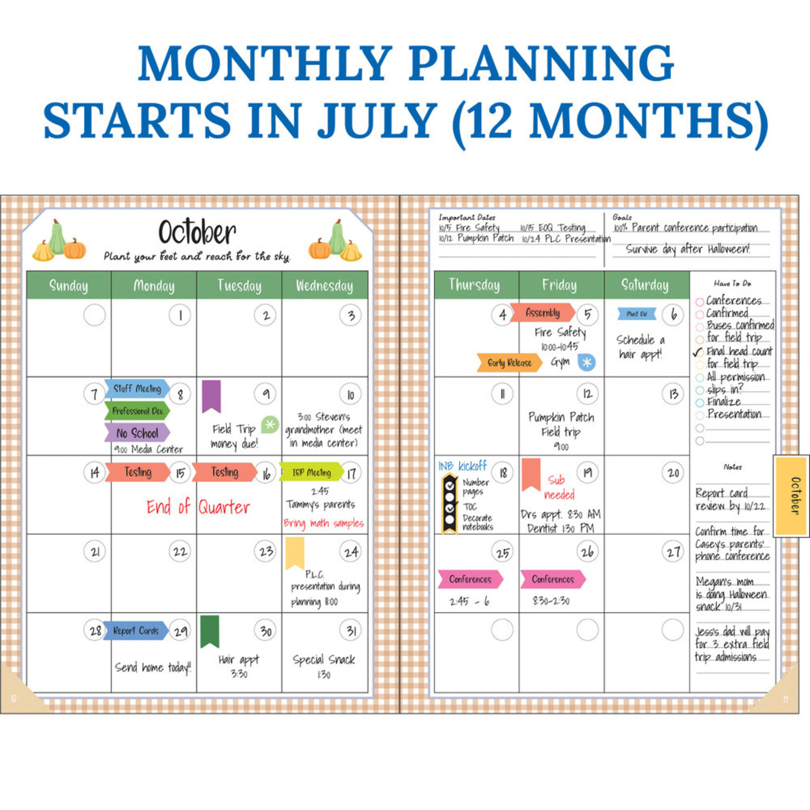 CARSON DELLOSA PUBLISHING CO Farmers Market Teacher Planner
