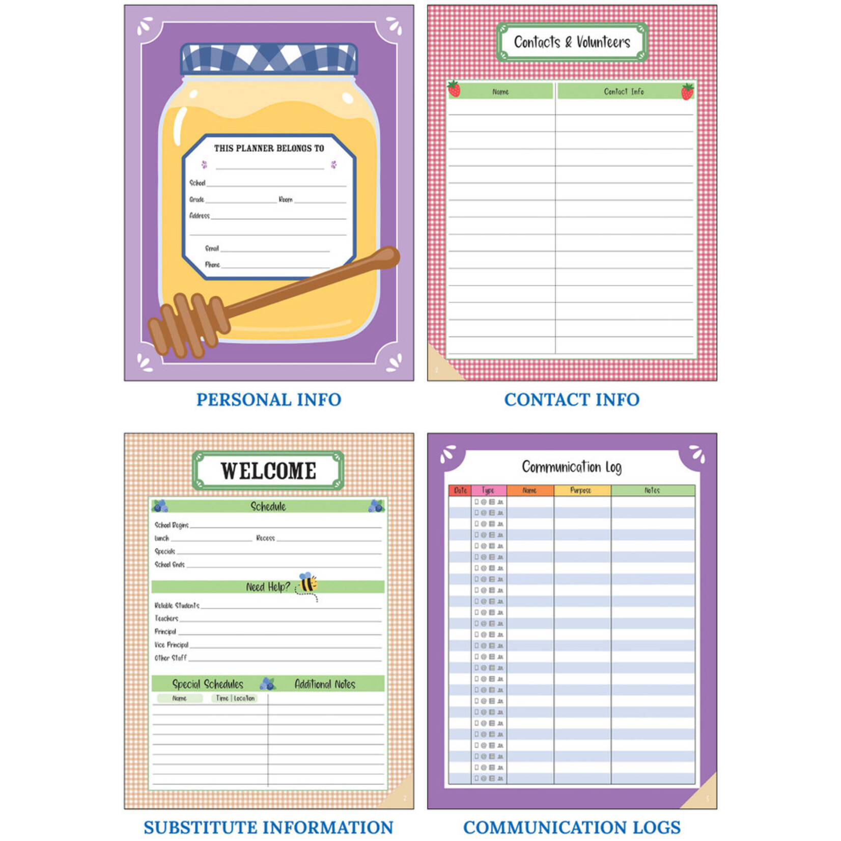 CARSON DELLOSA PUBLISHING CO Farmers Market Teacher Planner