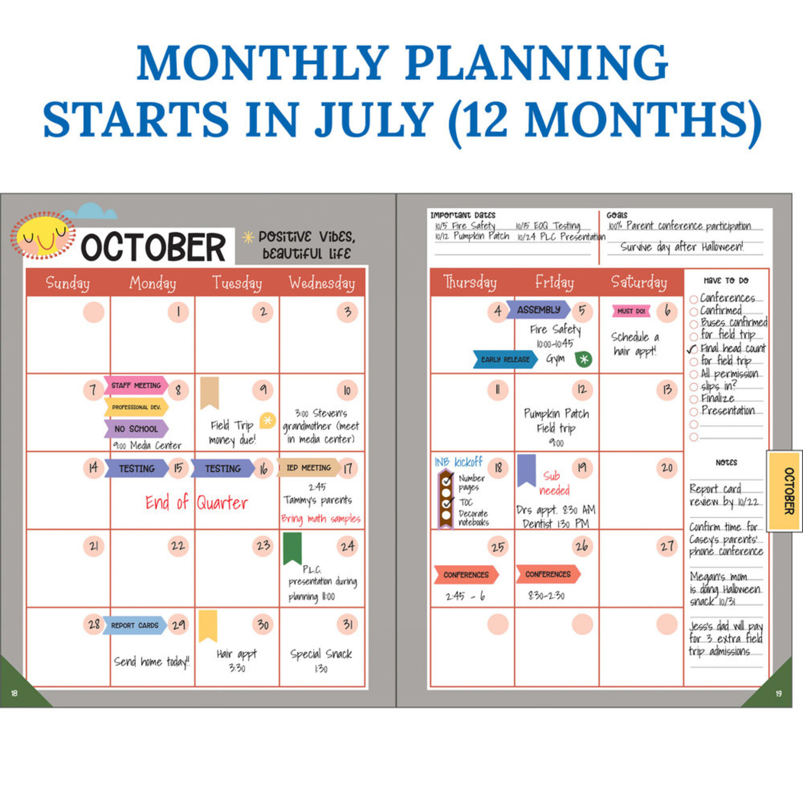 CARSON DELLOSA PUBLISHING CO Fairy Tale Forest Teacher Planner