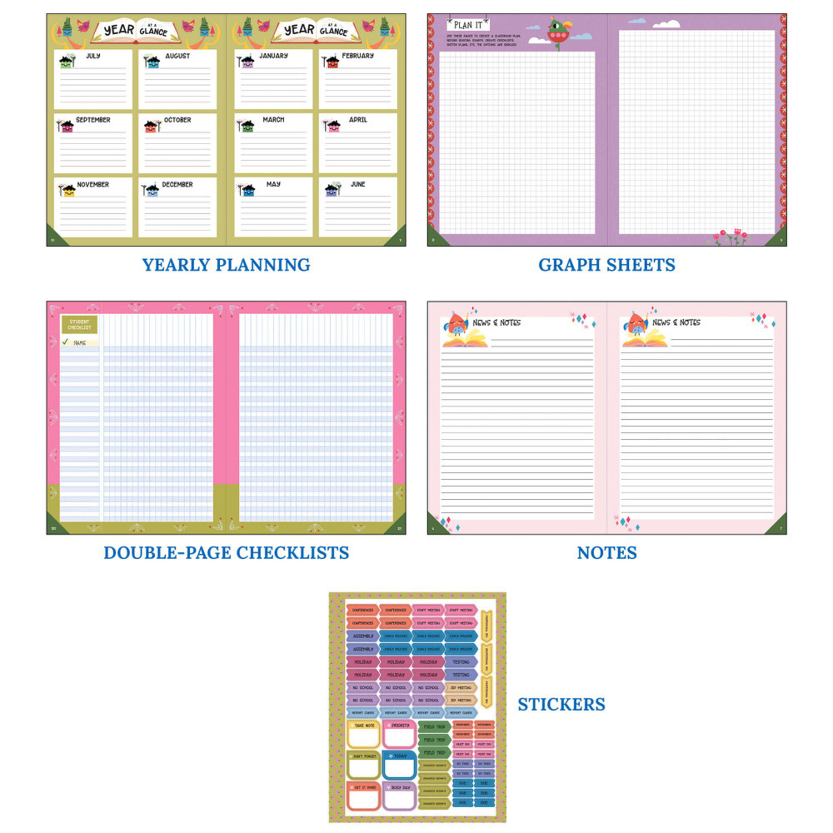 CARSON DELLOSA PUBLISHING CO Fairy Tale Forest Teacher Planner