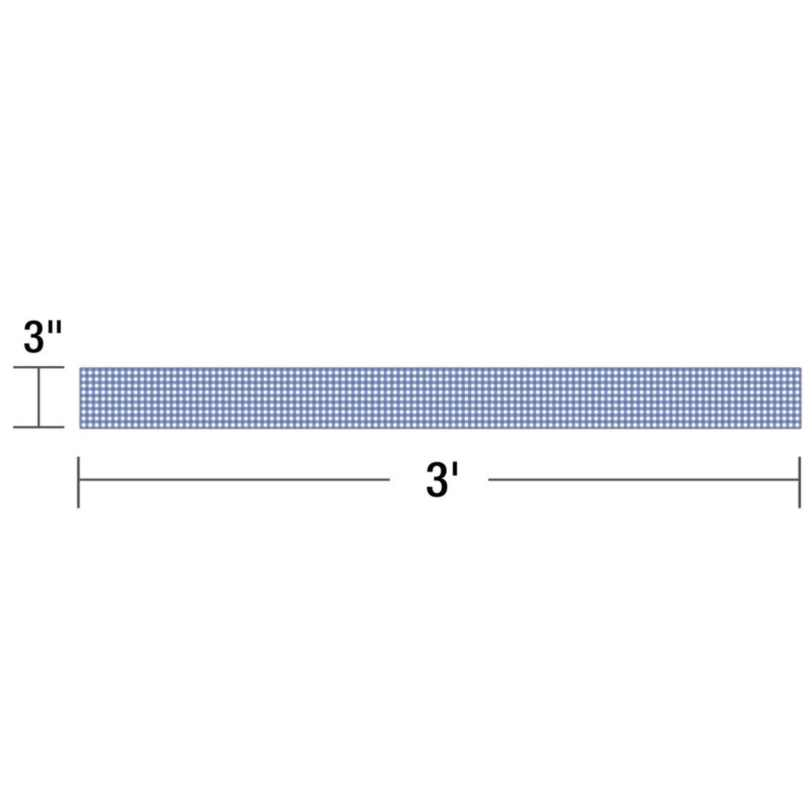 CARSON DELLOSA PUBLISHING CO Farmers Market Blue Gingham Straight Bulletin Board Borders