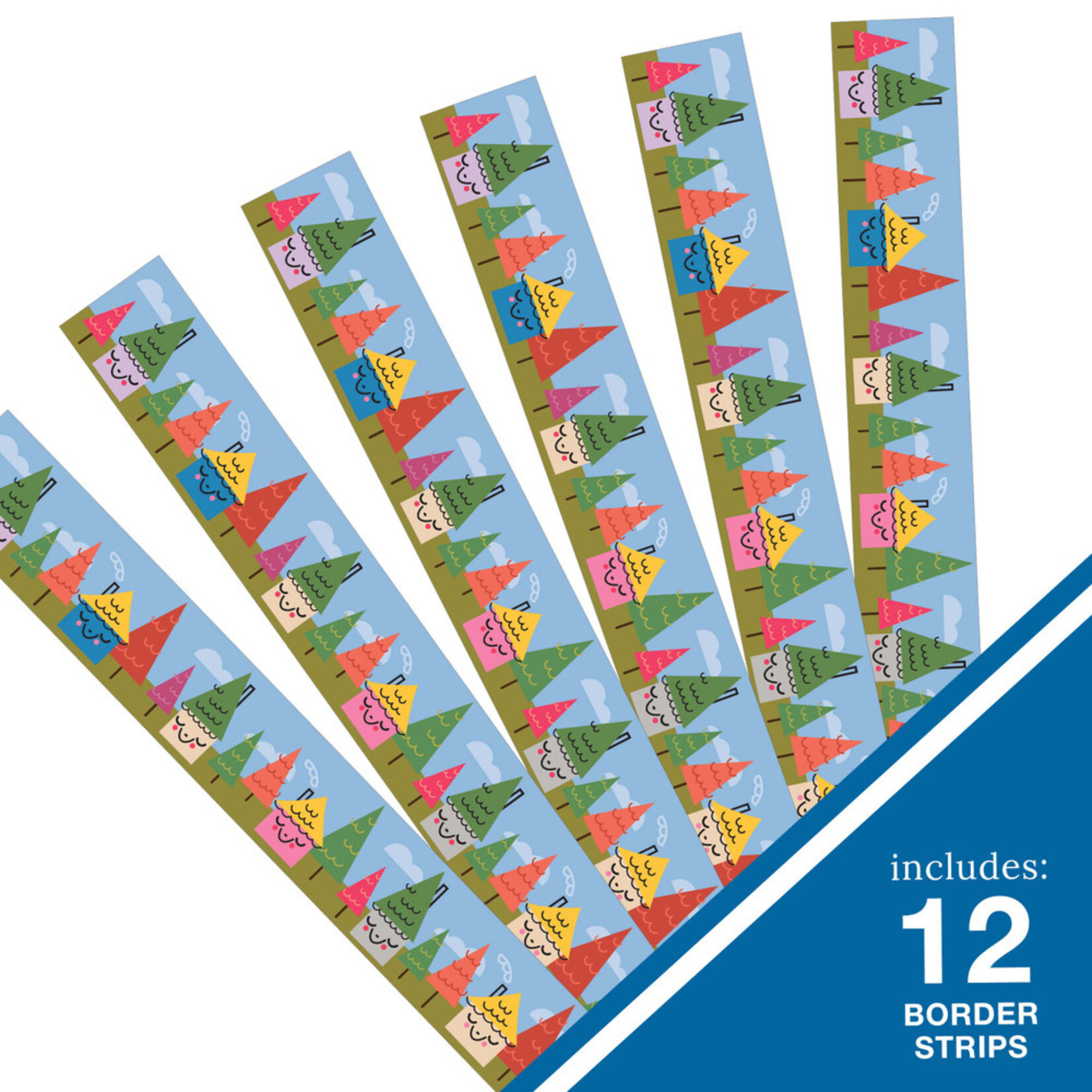 CARSON DELLOSA PUBLISHING CO Forest Village Straight Bulletin Board Borders