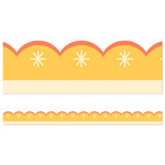 CARSON DELLOSA PUBLISHING CO Enchanting Gold Scalloped Bulletin Board Borders