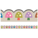 CARSON DELLOSA PUBLISHING CO Fairy Tale Forest: Mushrooms Scalloped Bulletin Board Borders