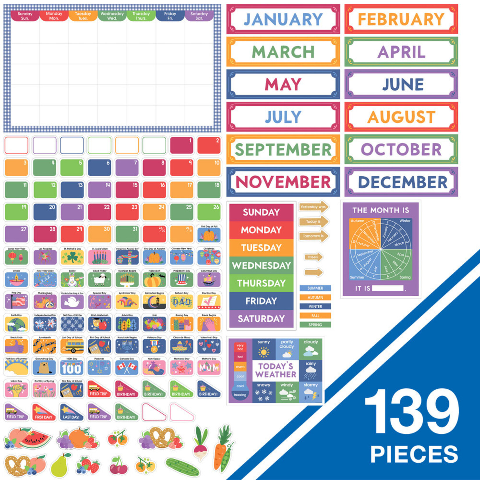CARSON DELLOSA PUBLISHING CO Farmers Market Calendar Bulletin Board Set