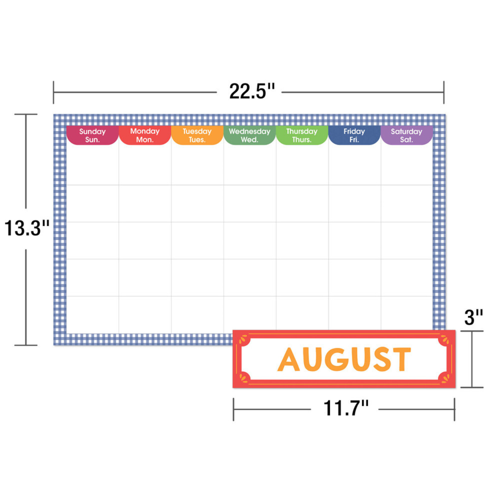 CARSON DELLOSA PUBLISHING CO Farmers Market Calendar Bulletin Board Set