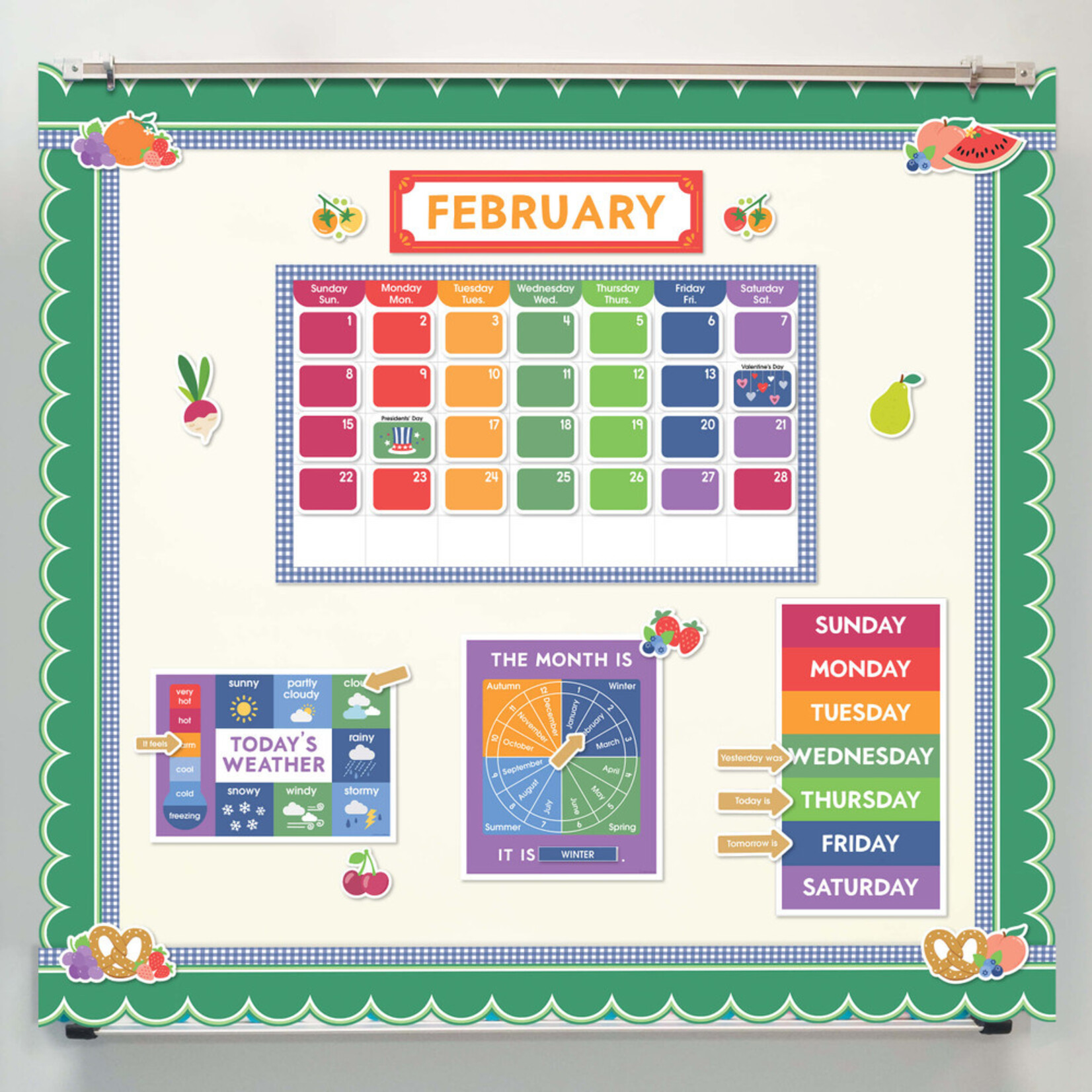 CARSON DELLOSA PUBLISHING CO Farmers Market Calendar Bulletin Board Set
