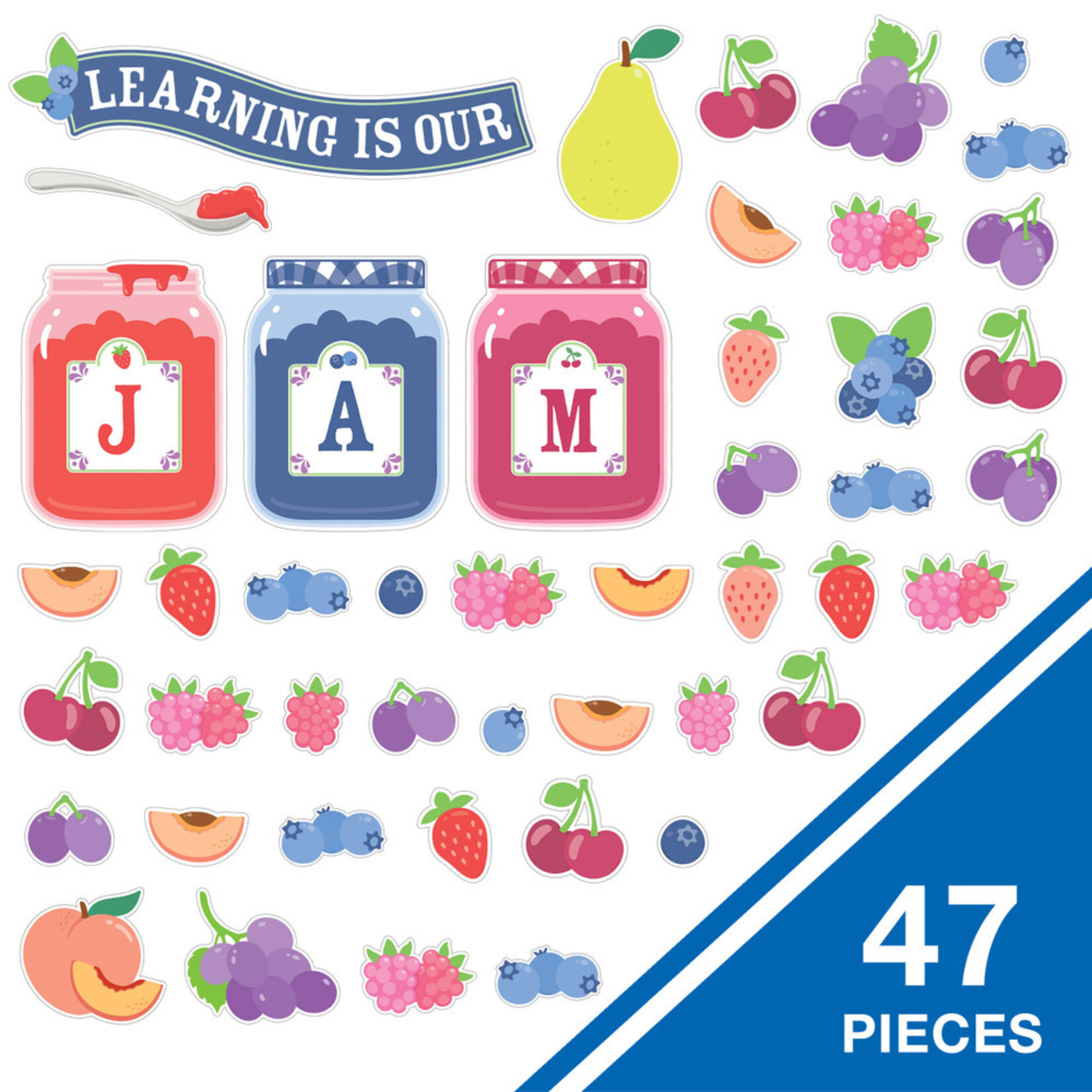 CARSON DELLOSA PUBLISHING CO Farmers Market Learning Is Our Jam Bulletin Board Set