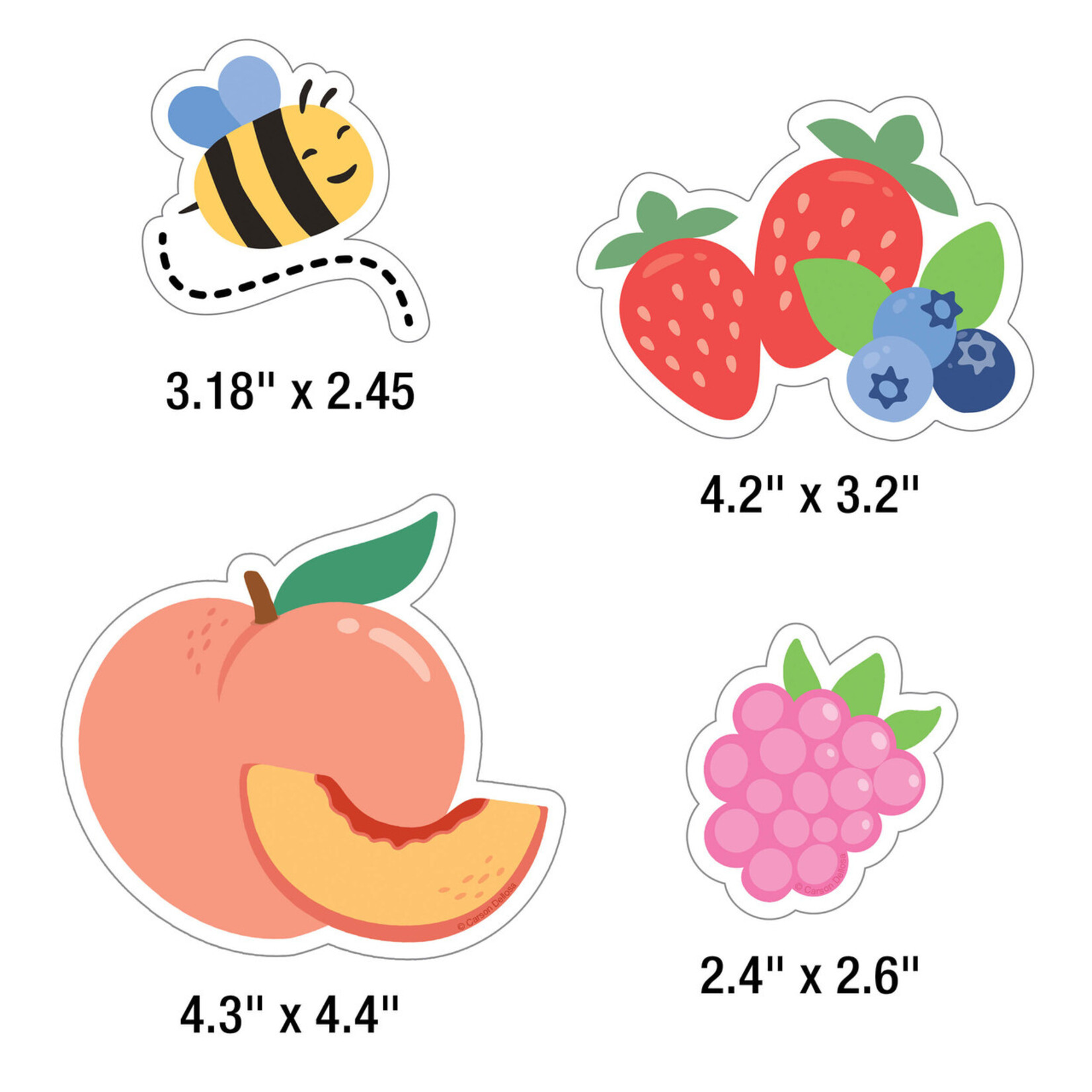CARSON DELLOSA PUBLISHING CO Farmers Market Our Berry Best Work Bulletin Board Set