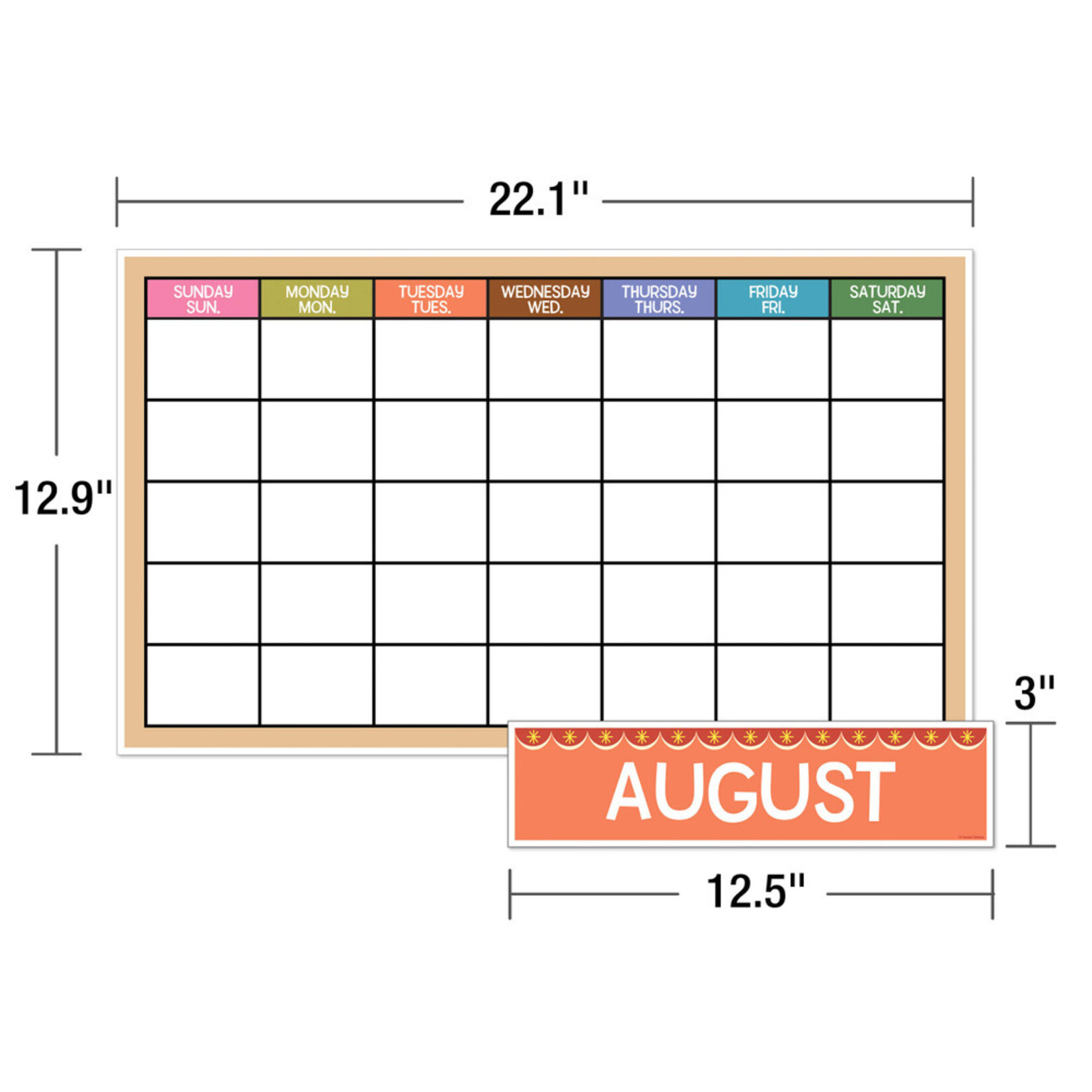 CARSON DELLOSA PUBLISHING CO Fairy Tale Forest Calendar Bulletin Board Set
