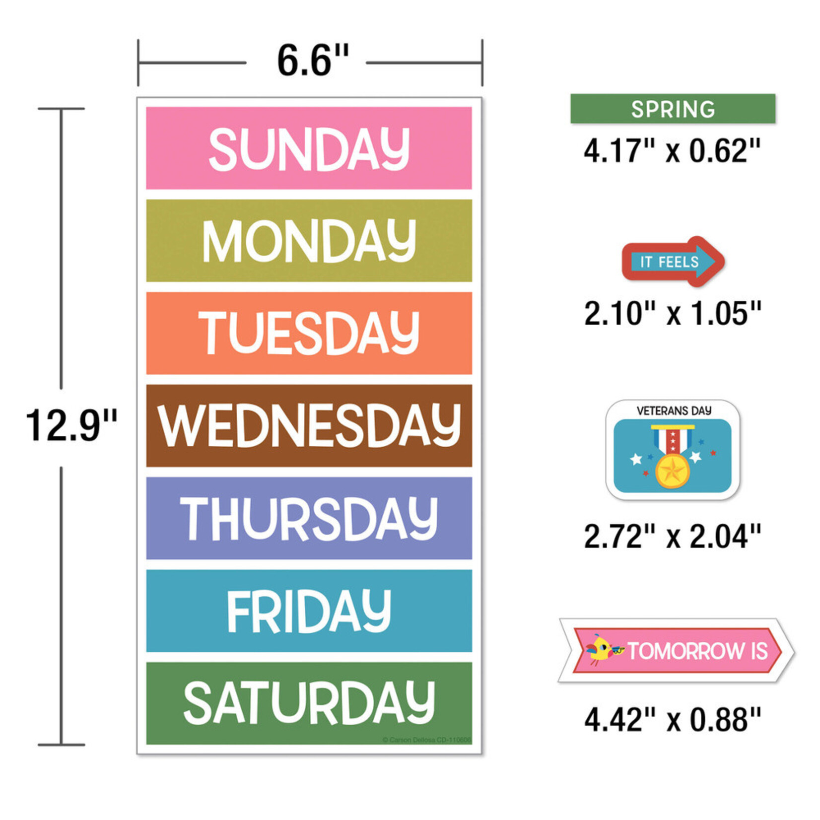 CARSON DELLOSA PUBLISHING CO Fairy Tale Forest Calendar Bulletin Board Set