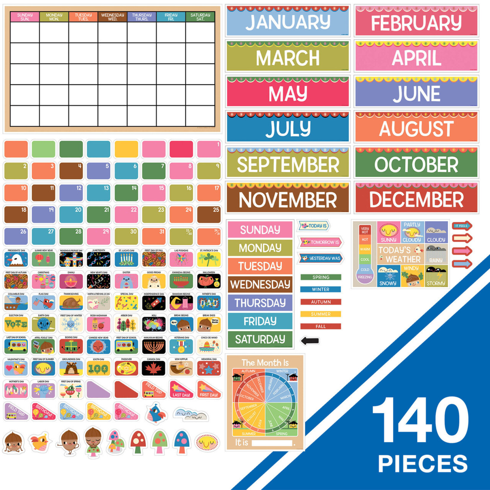 CARSON DELLOSA PUBLISHING CO Fairy Tale Forest Calendar Bulletin Board Set