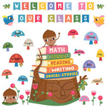 CARSON DELLOSA PUBLISHING CO Fairy Tale Forest Welcome to Our Class Bulletin Board Set