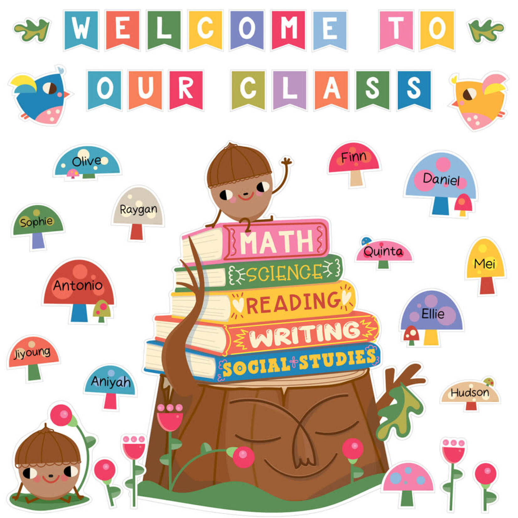 CARSON DELLOSA PUBLISHING CO Fairy Tale Forest Welcome to Our Class Bulletin Board Set