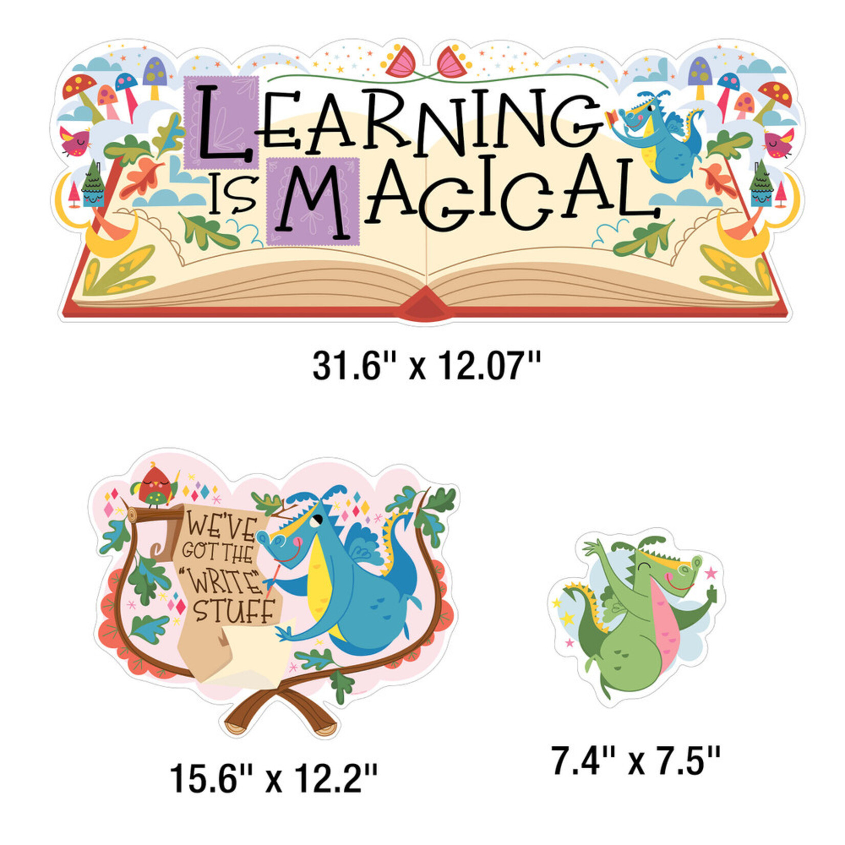 CARSON DELLOSA PUBLISHING CO Fairy Tale Forest: Learning Is Magical Bulletin Board Set
