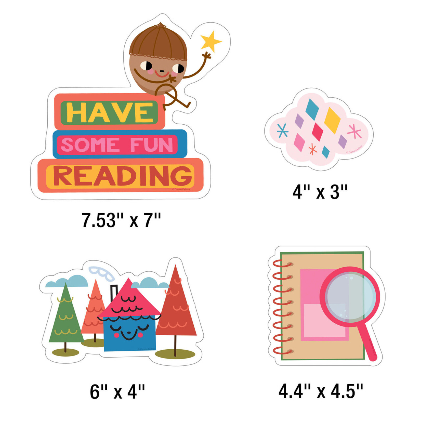 CARSON DELLOSA PUBLISHING CO Fairy Tale Forest: Learning Is Magical Bulletin Board Set