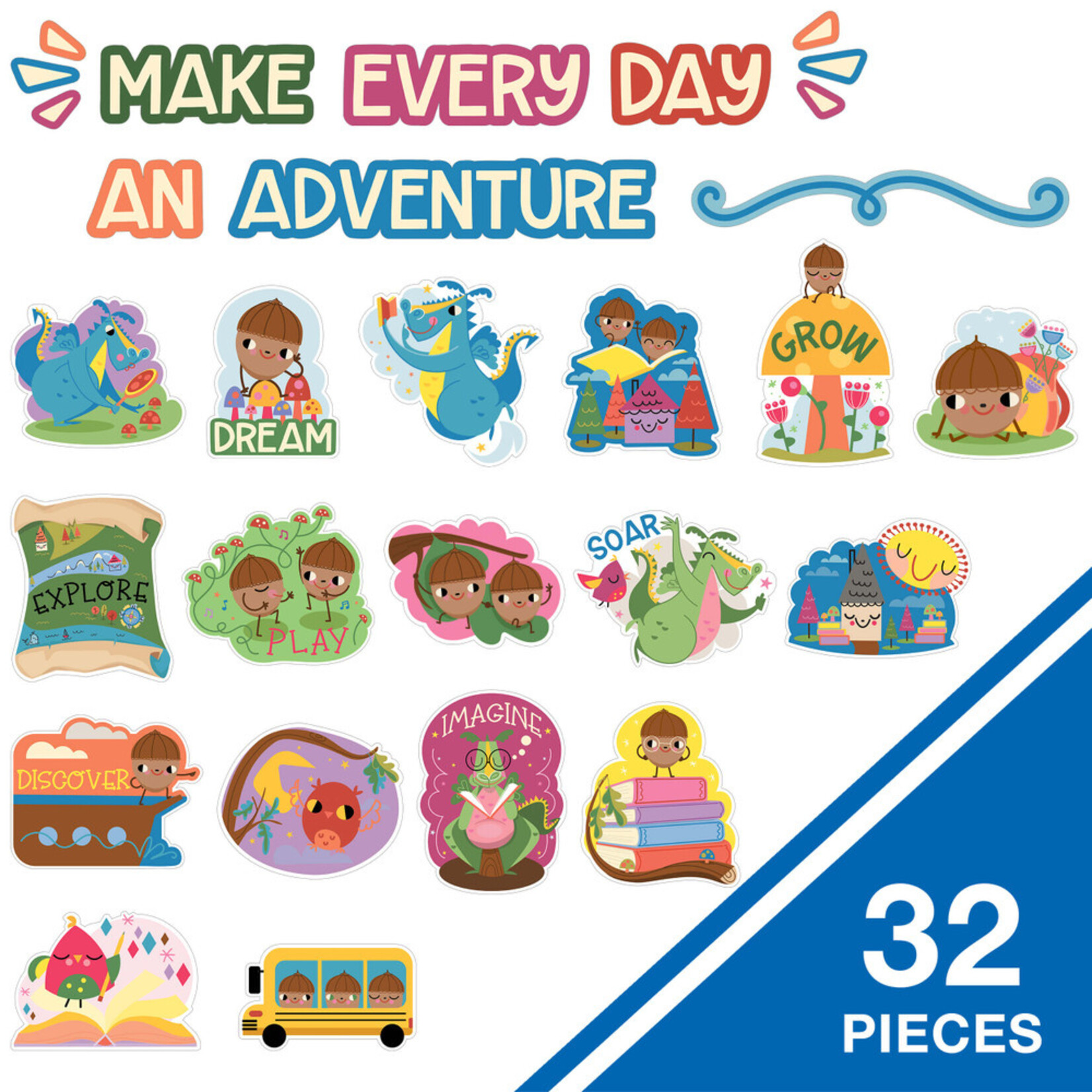 CARSON DELLOSA PUBLISHING CO Fairy Tale Forest: Make Every Day an Adventure Bulletin Board Set