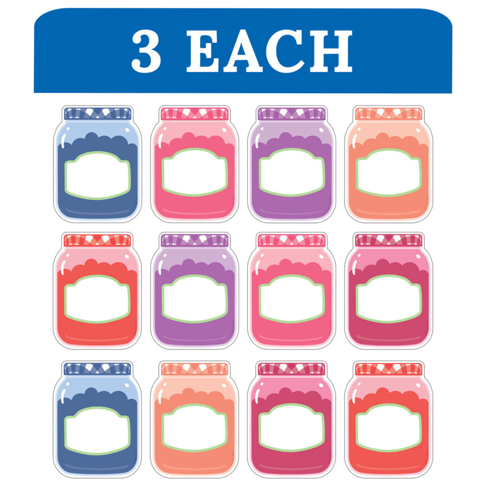 CARSON DELLOSA PUBLISHING CO Jam Jars Cutouts