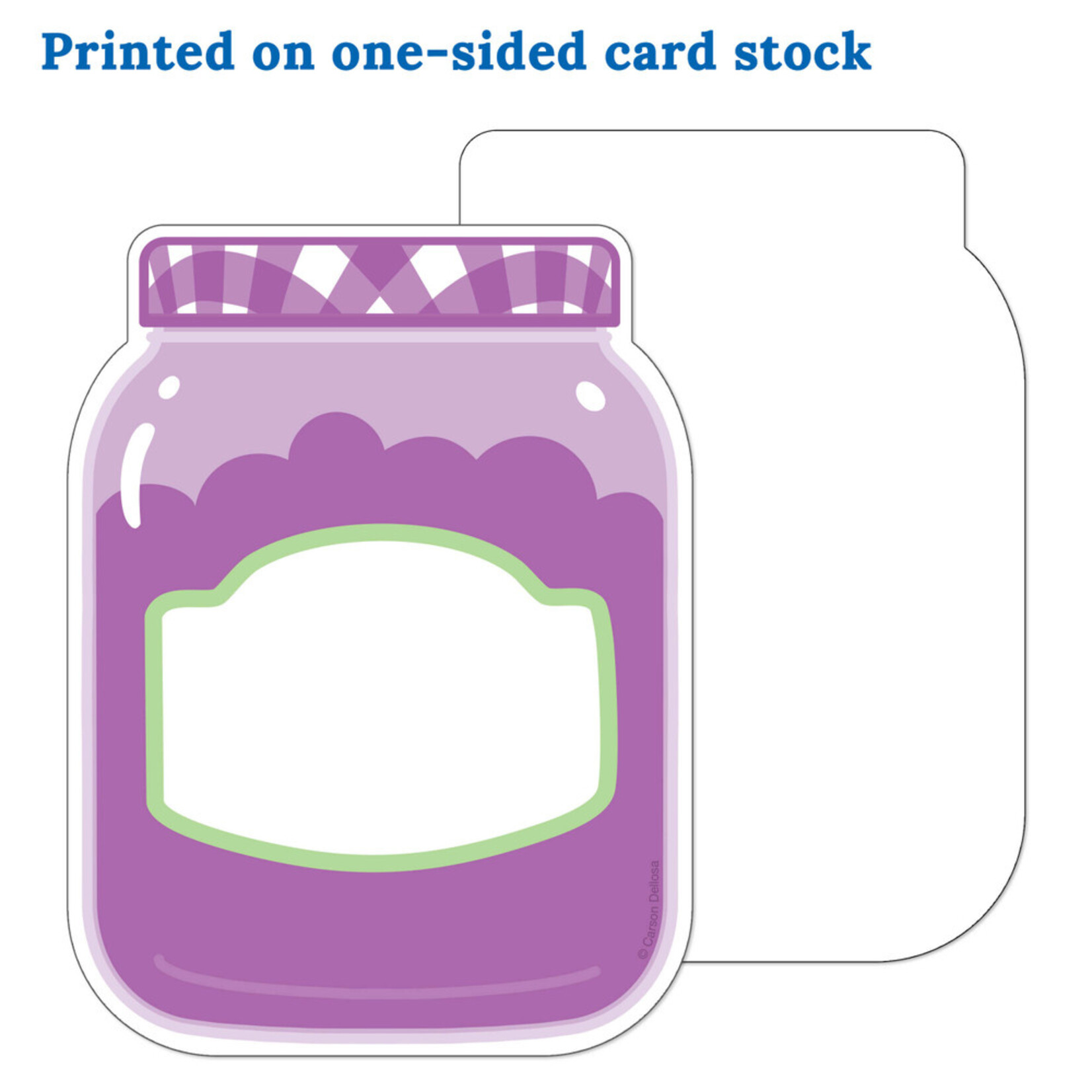 CARSON DELLOSA PUBLISHING CO Farmers Market Jam Jars Cutouts