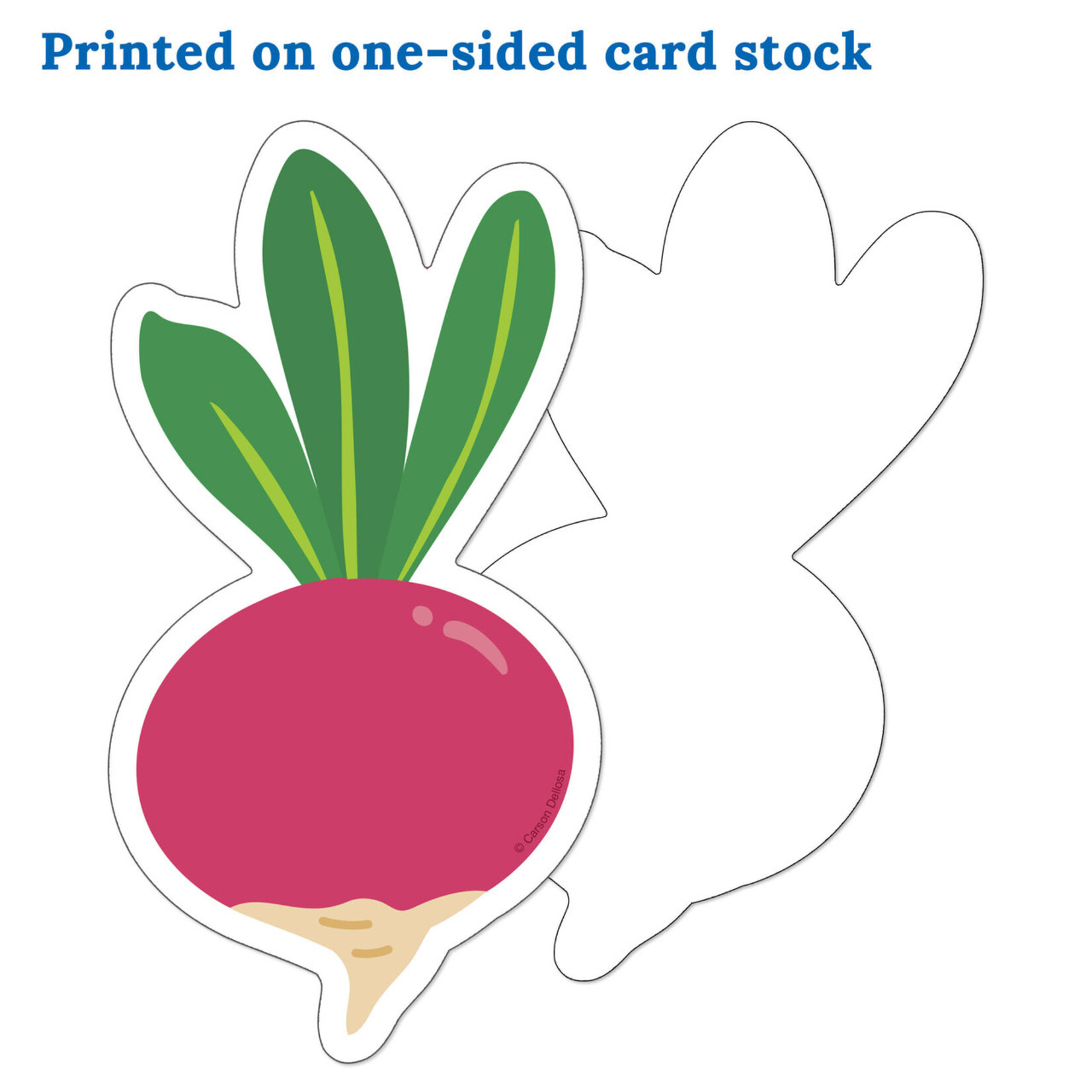 CARSON DELLOSA PUBLISHING CO Fruits and Veggies Cutouts