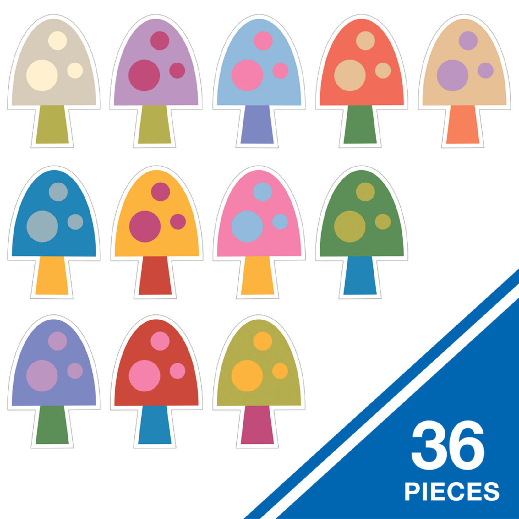 CARSON DELLOSA PUBLISHING CO Fairy Tale Forest: Mushrooms Cutouts