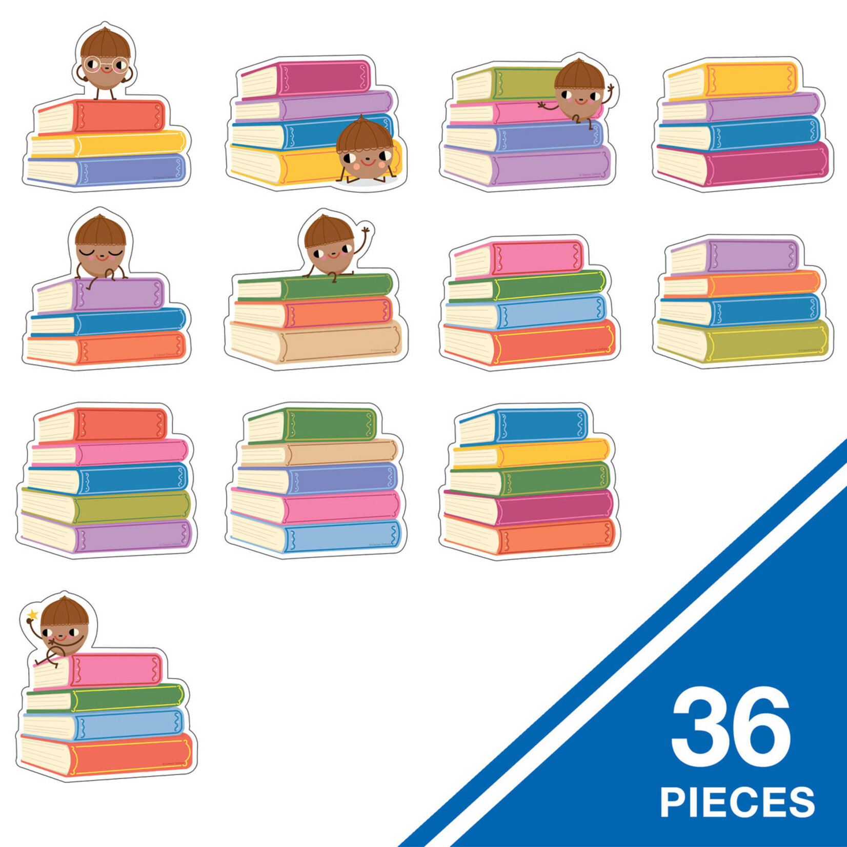 CARSON DELLOSA PUBLISHING CO Fairy Tale Forest: Bookstacks Cutouts
