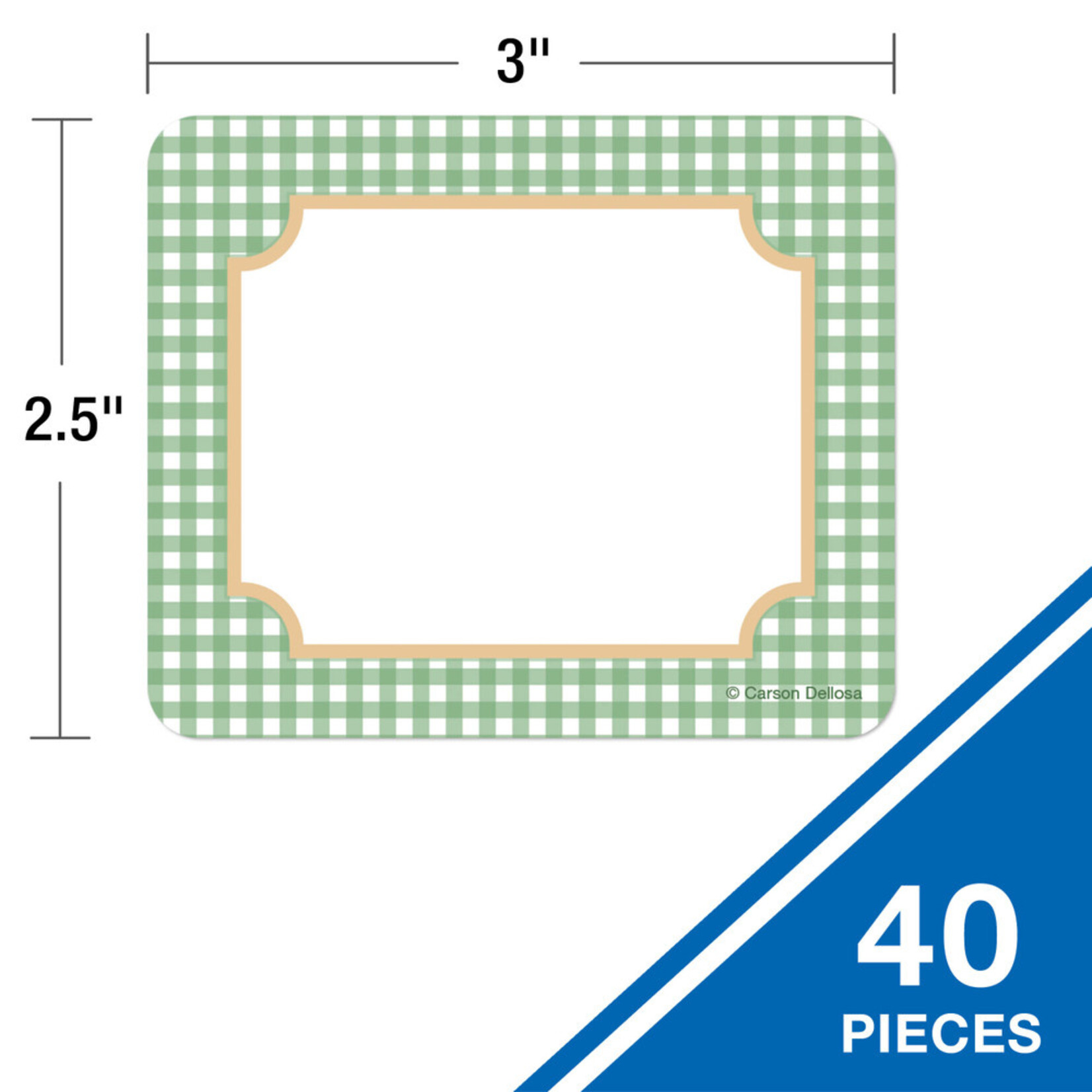 CARSON DELLOSA PUBLISHING CO Farmers Market Name Tags