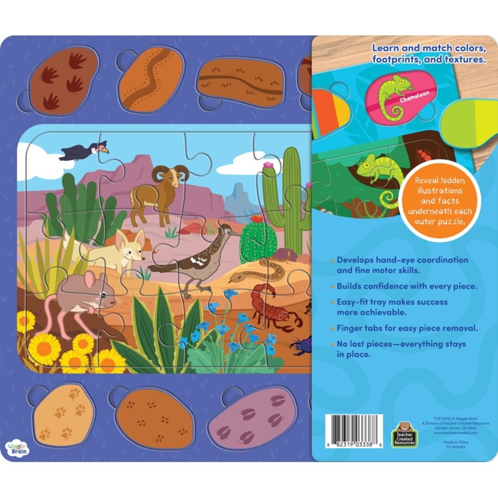 TEACHER CREATED RESOURCES Wiggle Brain Tray Puzzles: Wildlife in Focus