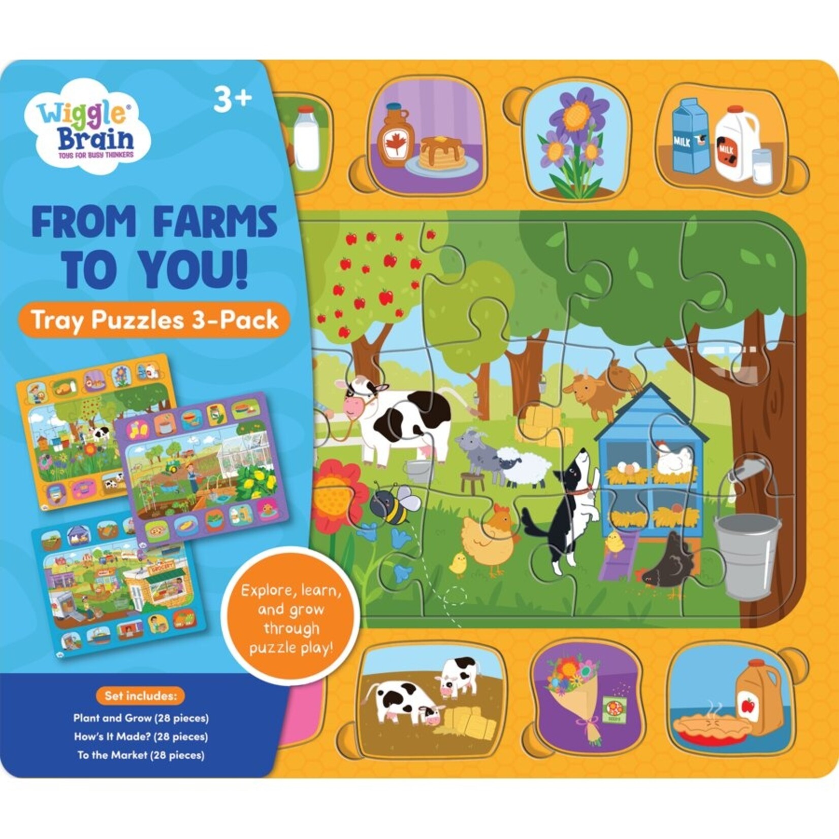 TEACHER CREATED RESOURCES Wiggle Brain Tray Puzzles: From Farms to You!