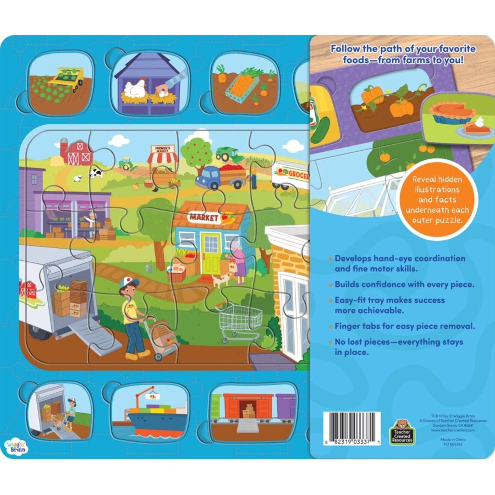 TEACHER CREATED RESOURCES Wiggle Brain Tray Puzzles: From Farms to You!