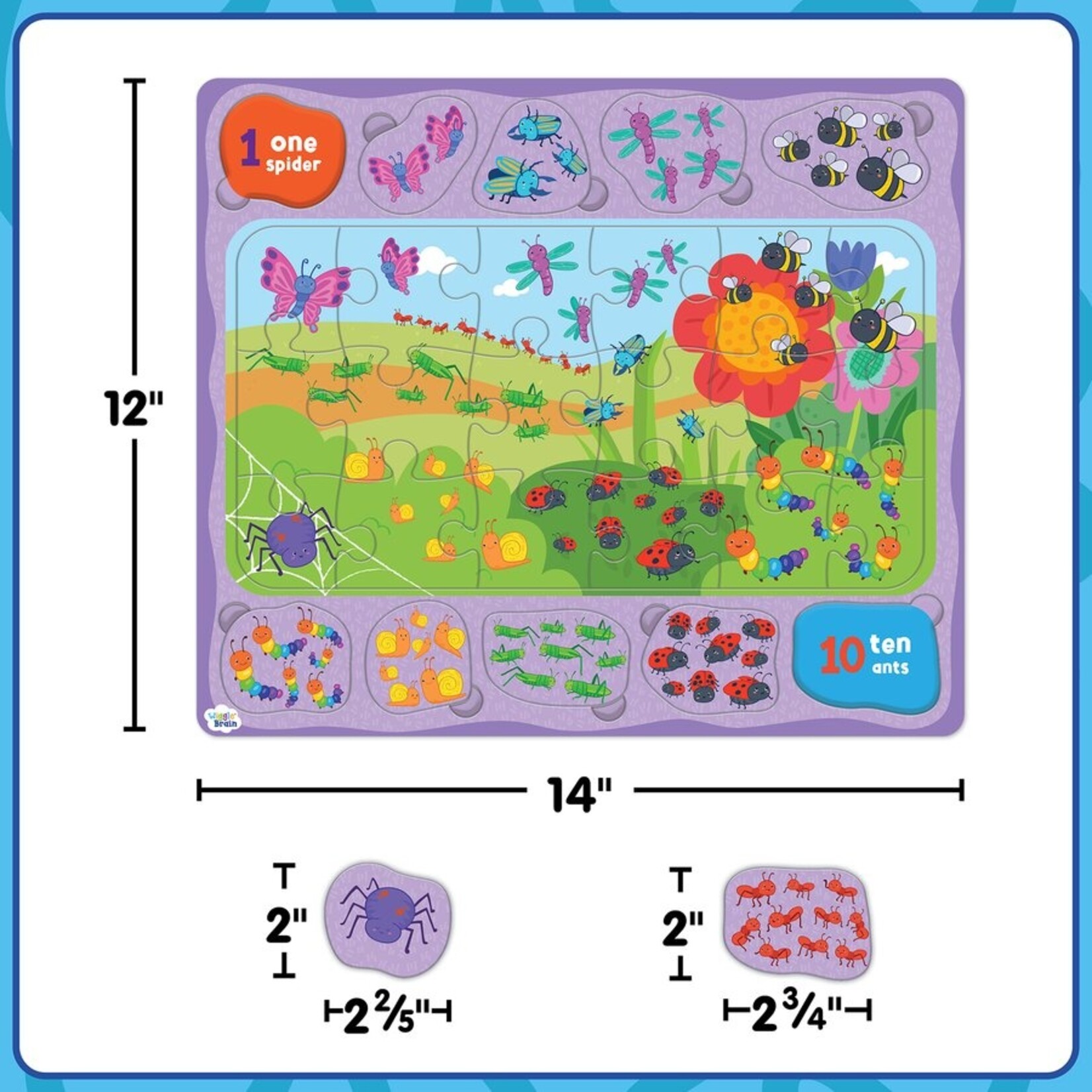 TEACHER CREATED RESOURCES Wiggle Brain Tray Puzzles - Animals at Play