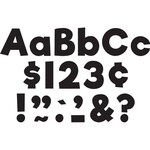 TEACHER CREATED RESOURCES Black 4" Everyday Letters Combo Pack