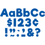 TEACHER CREATED RESOURCES Blue 4" Everyday Letters Combo Pack
