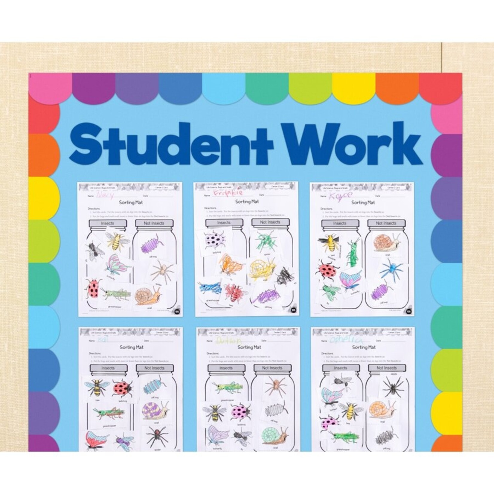 TEACHER CREATED RESOURCES Blue 4" Everyday Letters Combo Pack