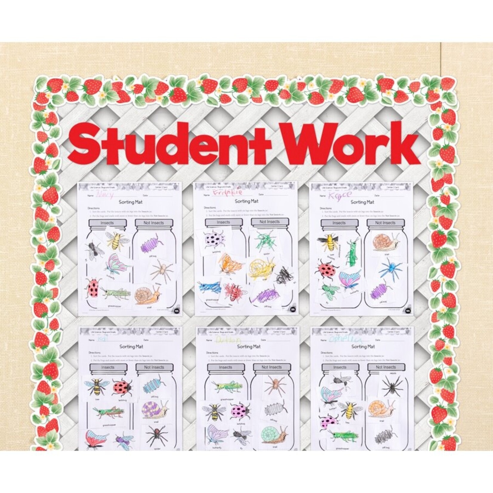 TEACHER CREATED RESOURCES Red 4" Everyday Letters Combo Pack