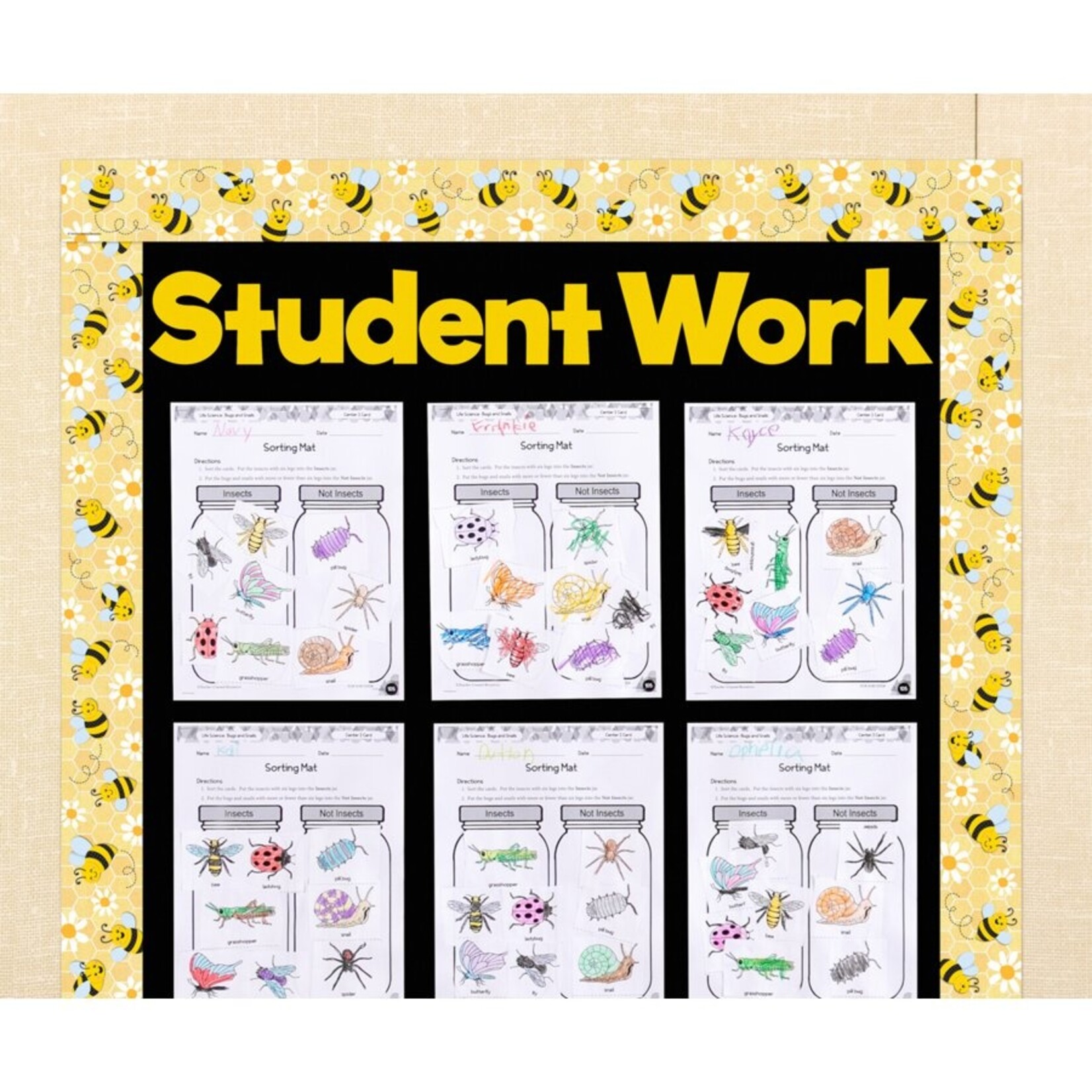 TEACHER CREATED RESOURCES Yellow Gold 4" Everyday Letters Combo Pack