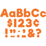 TEACHER CREATED RESOURCES Orange 4" Everyday Letters Combo Pack