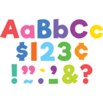 TEACHER CREATED RESOURCES Colorful 4" Everyday Letters Combo Pack