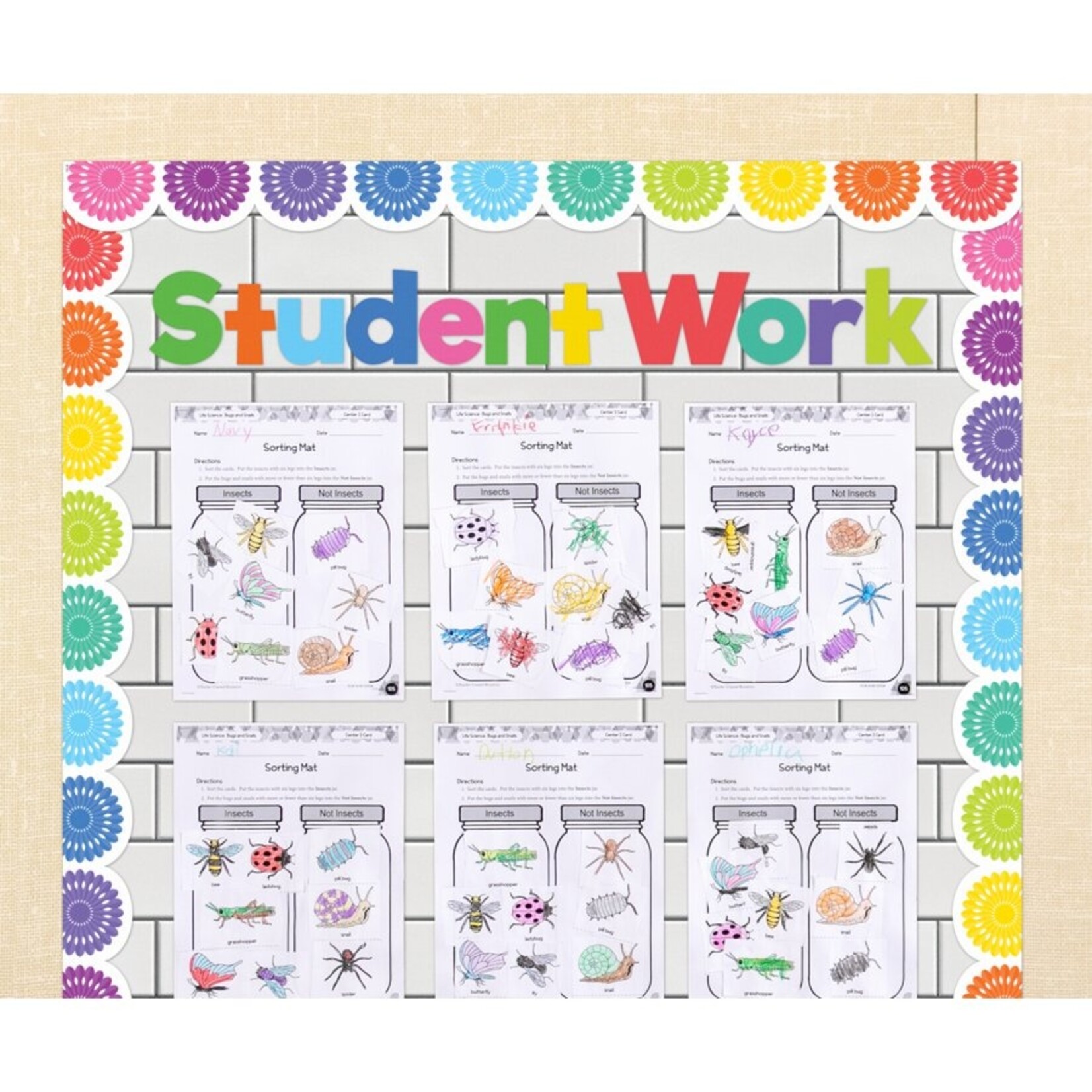 TEACHER CREATED RESOURCES Colorful 4" Everyday Letters Combo Pack